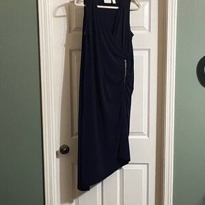 Chico's Dark Blue Asymmetrical Dress